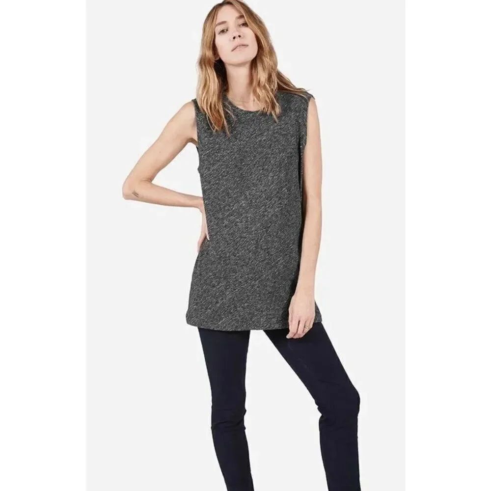 ✨Everlane Dark Heathered Grey Wool Blend Sleeveless Top✨